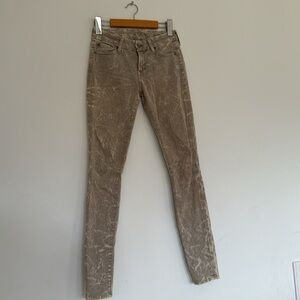 7 For All Mankind Gwenevere Skinny Jeans Acid Wash Design